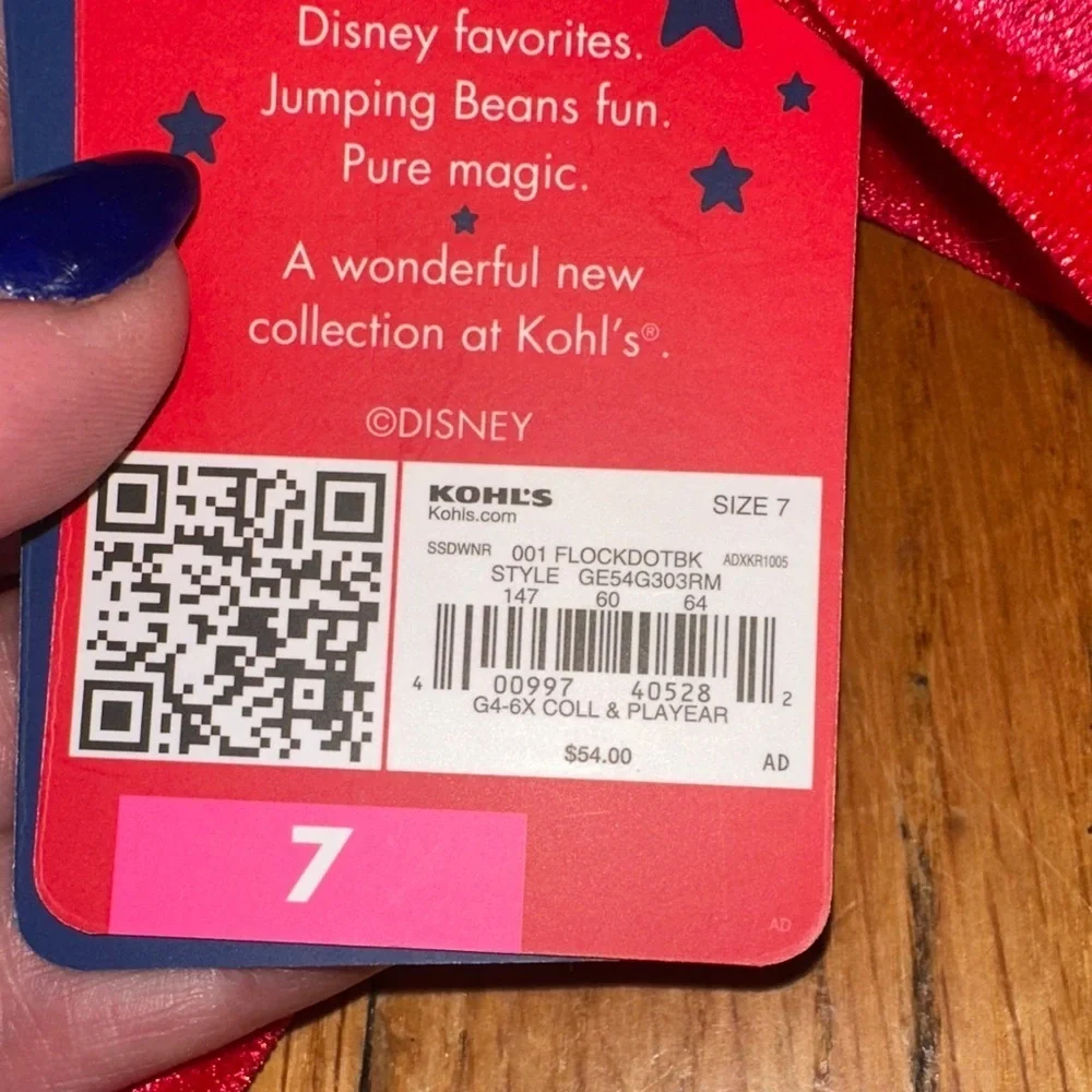Disney Red and Black Dress with Polka Dots